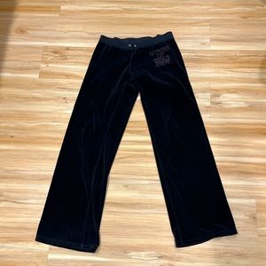 Early 2000’s vintage high waisted flared juicy velour track pants